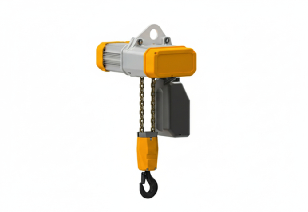 An electric chain hoist.